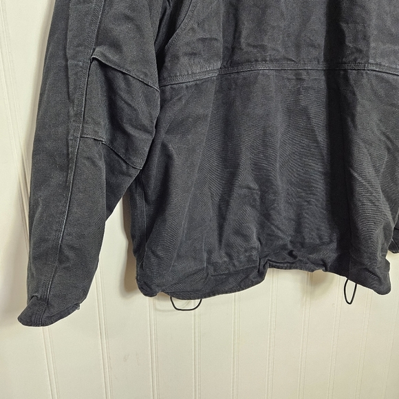 Carhartt Full Swing Fleece‑Lined Washed Black Workwear Jacket 2XL Tall Rugged - Picture 10 of 16